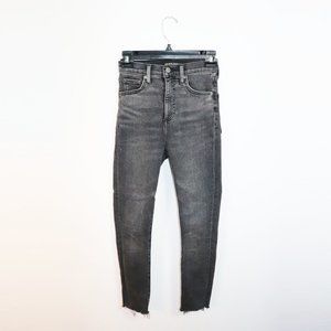 The Lola High Rise Skinny 26L in Black Eyeliner 23